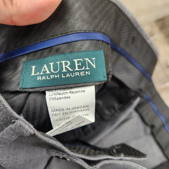 Mens Lauren Ralph Lauren size 40x32 Classic Fit Ultraflex Flat Front Pants - Picture 4 of 8